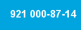 921 000-87-14 921 000-87-14